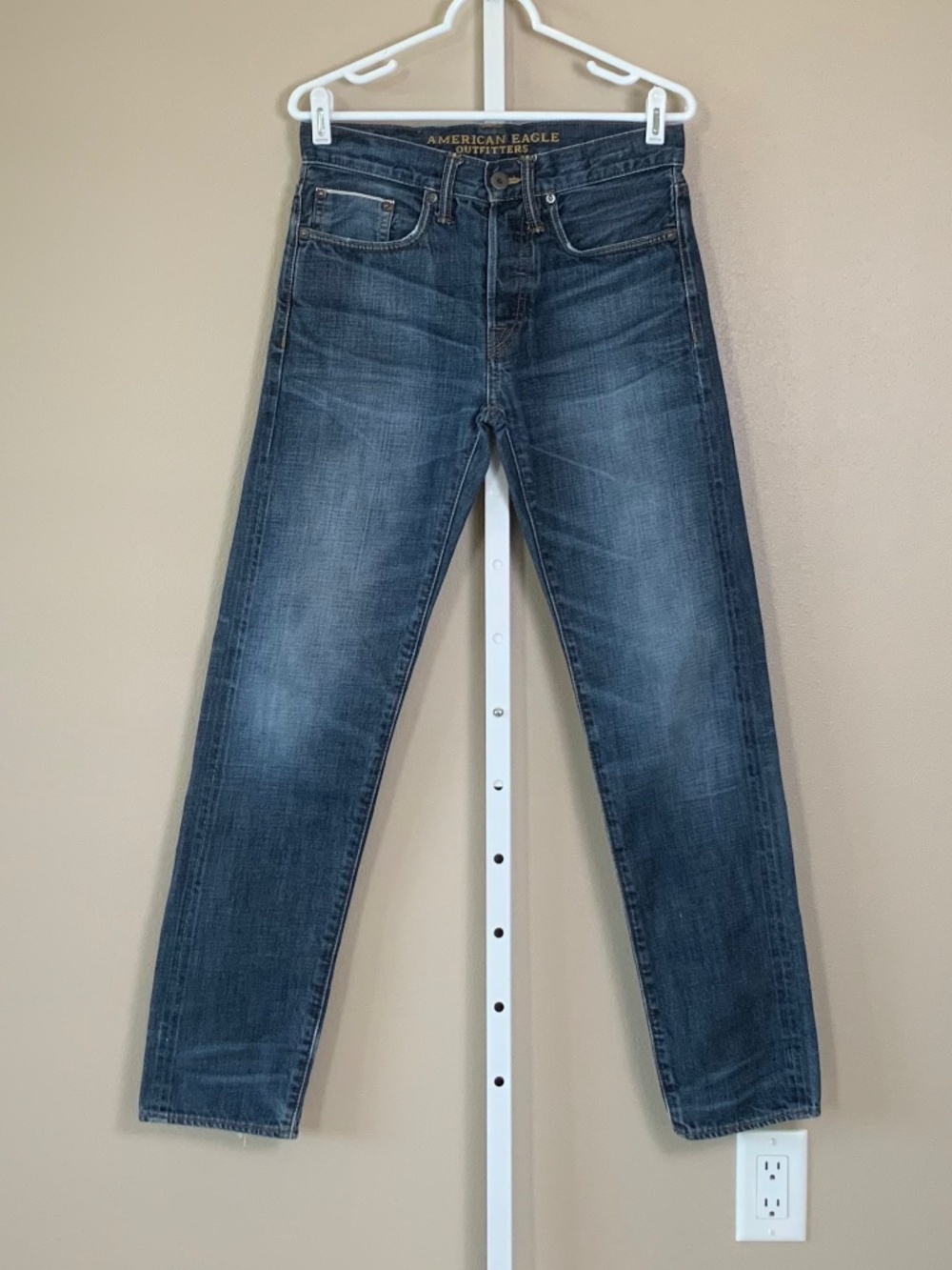 American Eagle Original Taper Distressed Jeans